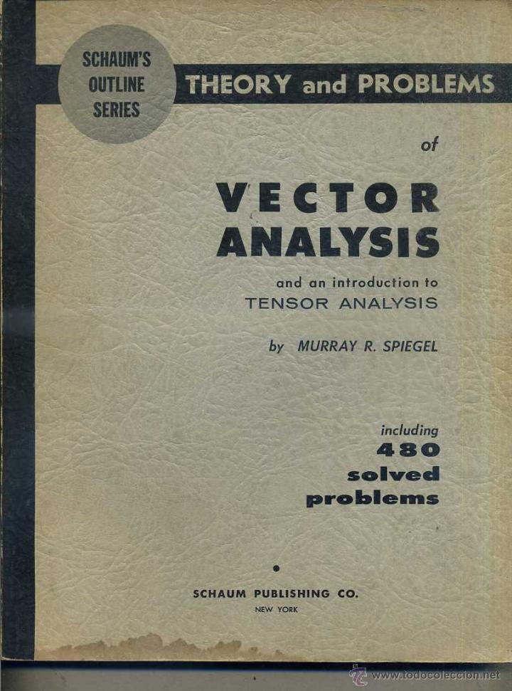 Libros de segunda mano de ciencias: SPIEGEL : VECTOR ANALYSIS - SCHAUM, 1959 - AN&Aacute;LISIS VECTORIAL - Foto 1