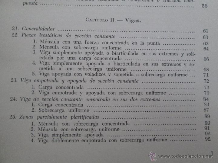 Libros de segunda mano de ciencias: NOCIONES DE CALCULO PLASTICO. CARLOS BENITO. - Foto 7