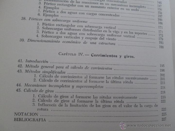Libros de segunda mano de ciencias: NOCIONES DE CALCULO PLASTICO. CARLOS BENITO. - Foto 9