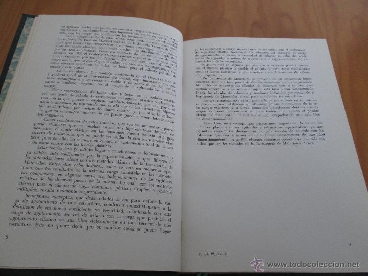 Libros de segunda mano de ciencias: NOCIONES DE CALCULO PLASTICO. CARLOS BENITO. - Foto 10
