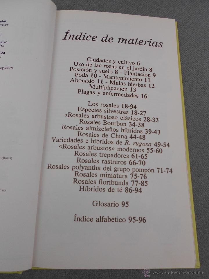 Libros de segunda mano: ROSAS. MANUAL PARA SU CUIDADO. - Foto 3