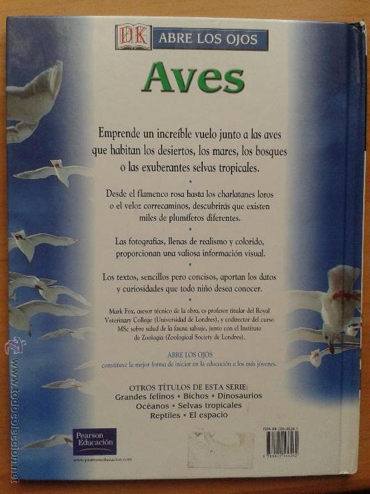 Libros de segunda mano: Aves. Colecci&oacute;n Abre los ojos. Pearson Educaci&oacute;n. Editorial Alhambra 2003. - Foto 2