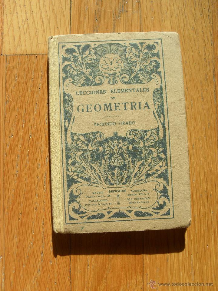 Libros de segunda mano de ciencias: LECCIONES ELEMENTALES DE GEOMETRIA, Segundo Grado, Ediciones Bru&ntilde;o - Foto 1