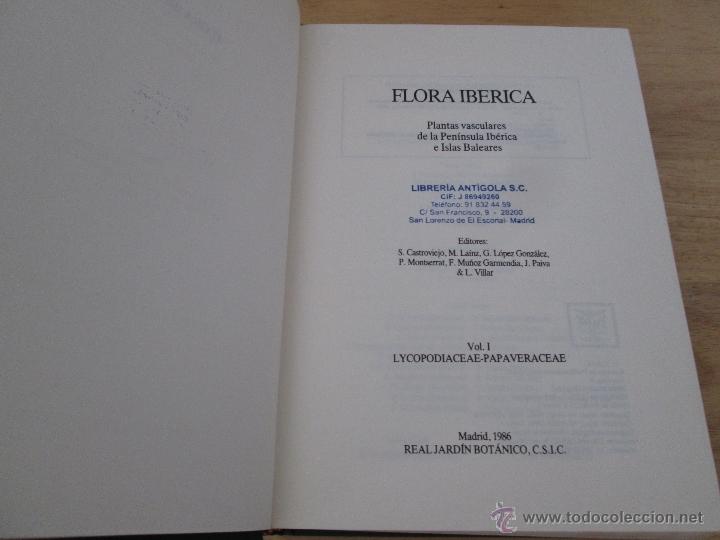 Libros de segunda mano: FLORA IBERICA. 4 TOMOS. E.D. REAL JARDIN BOTANICO. - Foto 6
