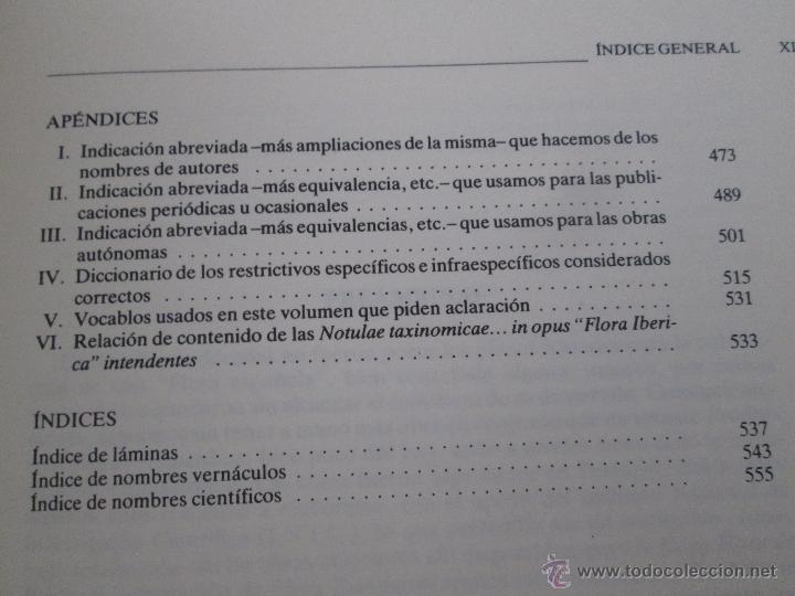 Libros de segunda mano: FLORA IBERICA. 4 TOMOS. E.D. REAL JARDIN BOTANICO. - Foto 11