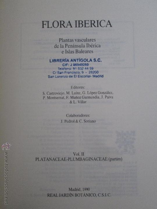 Libros de segunda mano: FLORA IBERICA. 4 TOMOS. E.D. REAL JARDIN BOTANICO. - Foto 25