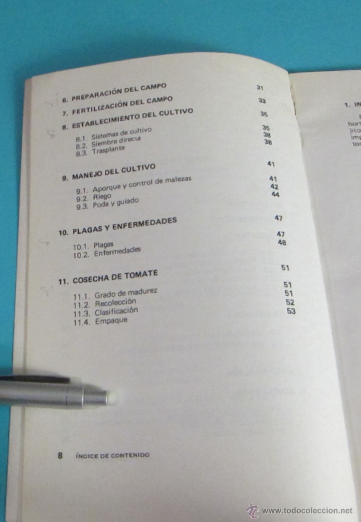 Libros de segunda mano: MANUALES PARA EDUCACI&Oacute;N AGROPECUARIA. TOMATES - Foto 3