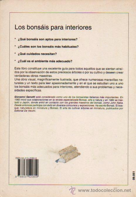 Libros de segunda mano: LOS BONS&Aacute;IS PARA INTERIORES - GIOVANNI GENOTTI. EDITORIAL DE VECCHI, 2000 - Foto 8