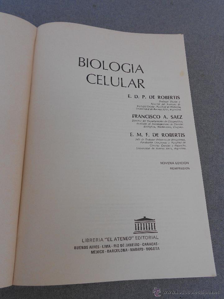 Libros de segunda mano: BIOLOGIA CELULAR - Foto 2