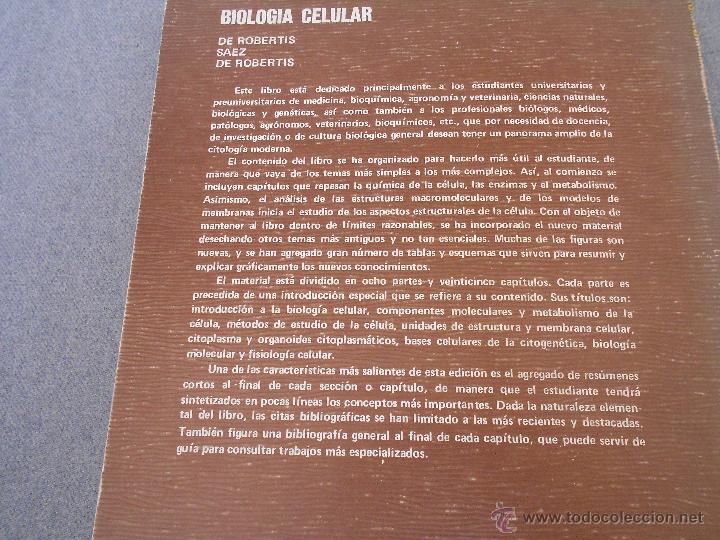 Libros de segunda mano: BIOLOGIA CELULAR - Foto 10