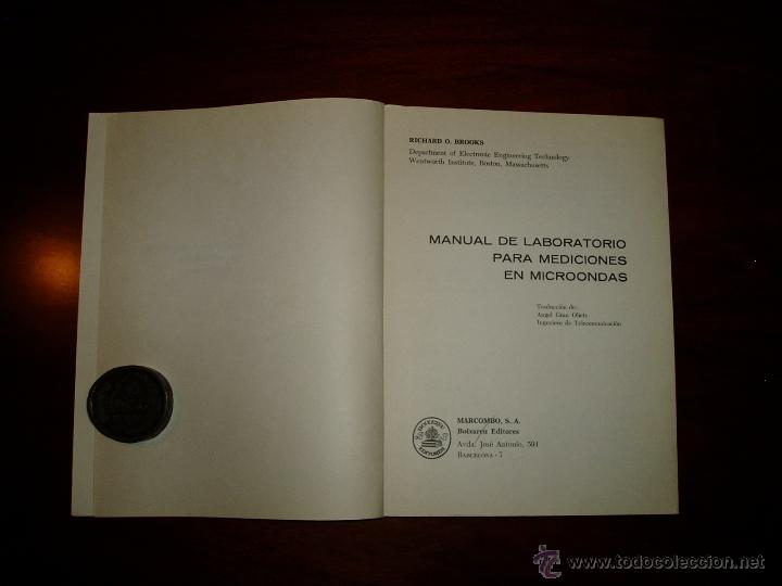 Libros de segunda mano de ciencias: Manual de laboratorio para Mediciones en Microondas - Foto 2
