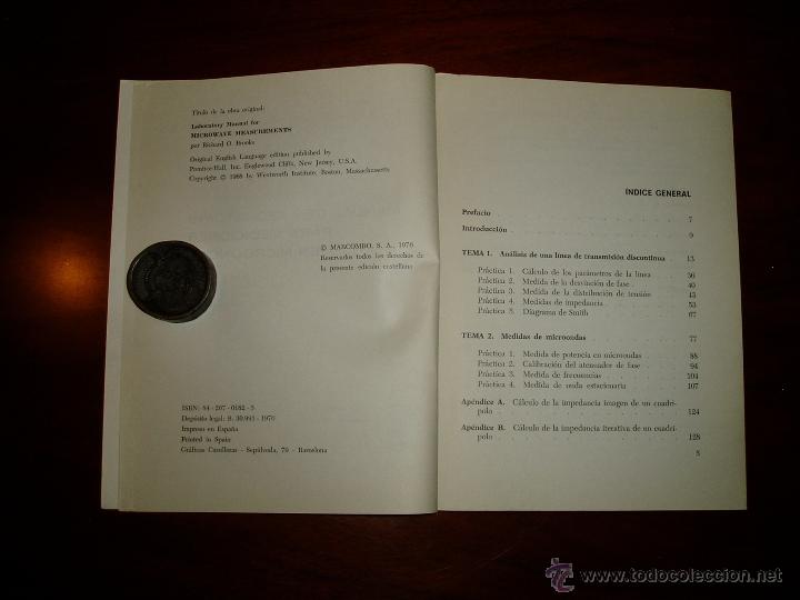 Libros de segunda mano de ciencias: Manual de laboratorio para Mediciones en Microondas - Foto 3
