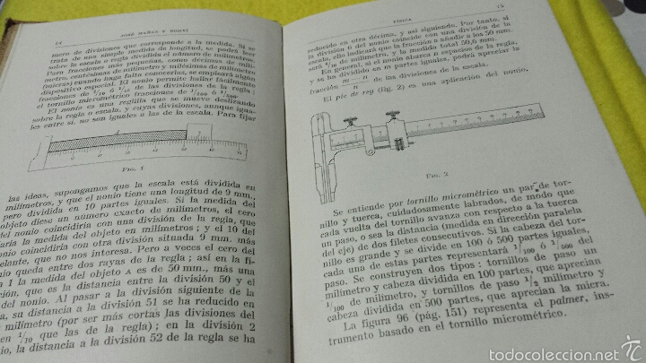 Libros de segunda mano de ciencias: FISICA GENERAL- JOSE MA&Ntilde;AS Y BONVI- 2 EDICI&Oacute;N- 1941 - Foto 3