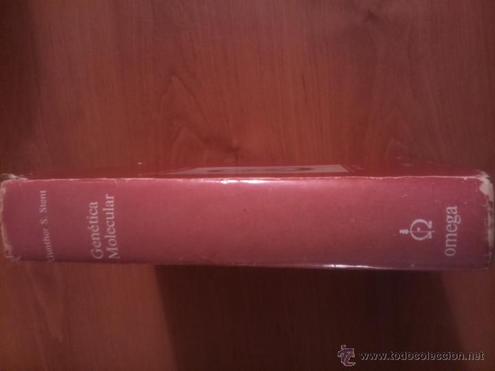 Libros de segunda mano: Gen&eacute;tica Molecular Gunther S. Stent. - Foto 3