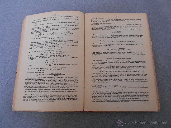 Libros de segunda mano de ciencias: ARITMETICA RAZONADA Y NOCIONES DE ALGEBRA - Foto 5