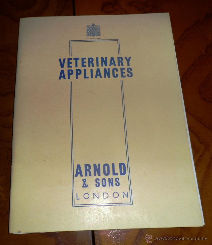 Libros de segunda mano: VETERINARY APPLIANCES. ARNOLD SONS LONDON. - Foto 1
