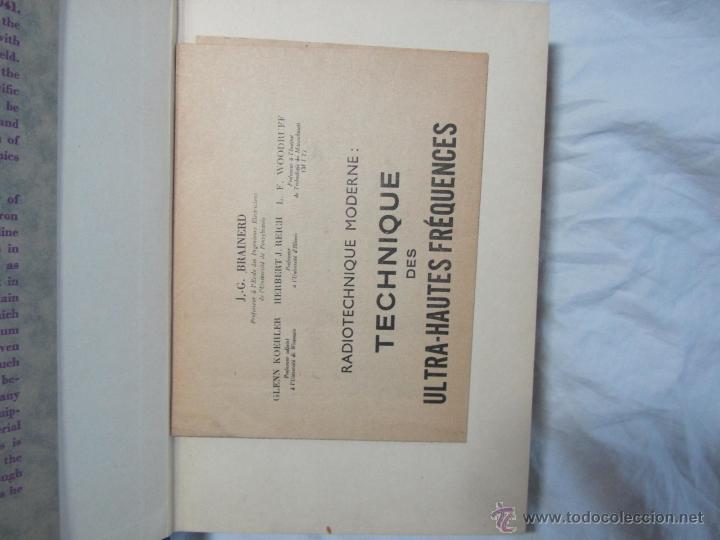 Libros de segunda mano de ciencias: Ultra-High frecuency techniques 1944 J.G. Brainerd - Foto 4
