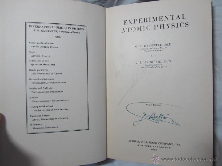 Libros de segunda mano de ciencias: Experimental atomic physics Harnwell Livingood 1933 - Foto 6