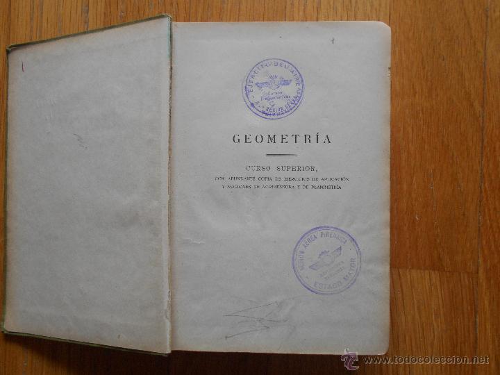 Libros de segunda mano de ciencias: GEOMETRIA CURSO SUPERIOR Ediciones Bru&ntilde;o, 1941 - Foto 4