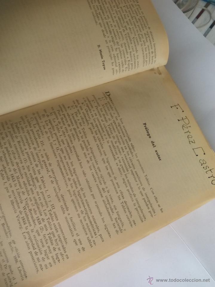 Libros de segunda mano de ciencias: Tablas de logaritmos. L. Schr&ouml;n. 1942. Editorial Victoriano Suarez. - Foto 3