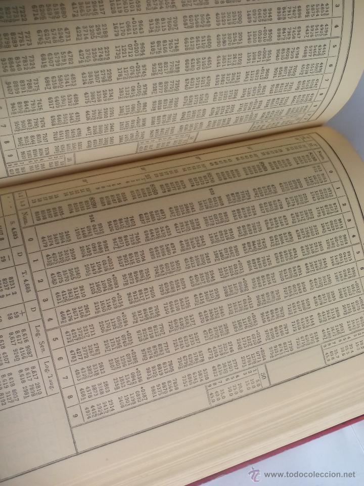Libros de segunda mano de ciencias: Tablas de logaritmos. L. Schr&ouml;n. 1942. Editorial Victoriano Suarez. - Foto 5