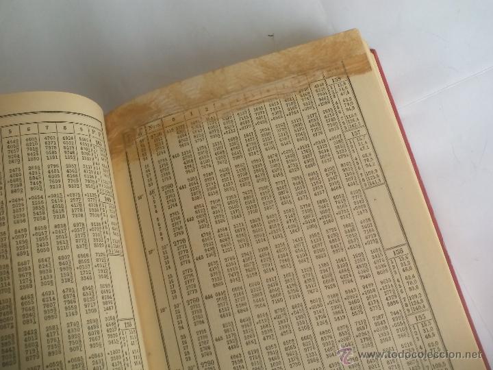 Libros de segunda mano de ciencias: Tablas de logaritmos. L. Schr&ouml;n. 1942. Editorial Victoriano Suarez. - Foto 7