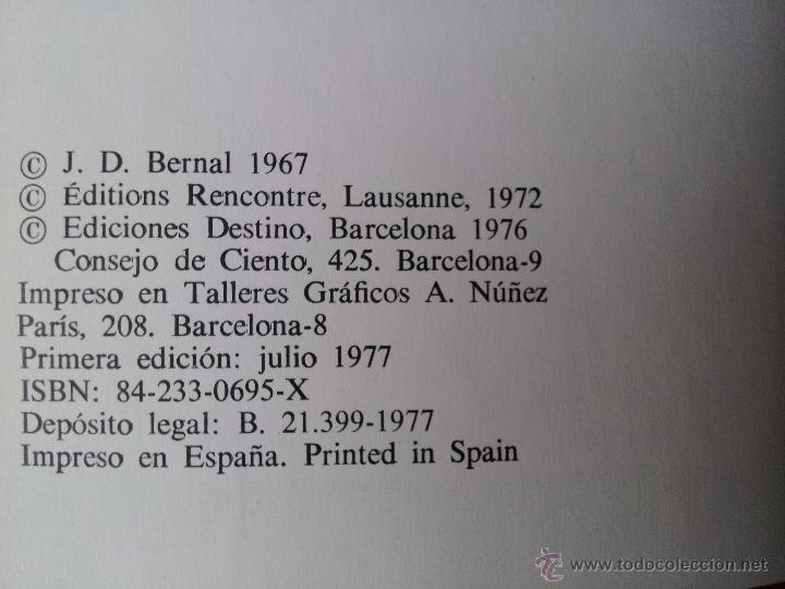 Libros de segunda mano: El origen de la vida -- J.D.Bernal - Foto 3