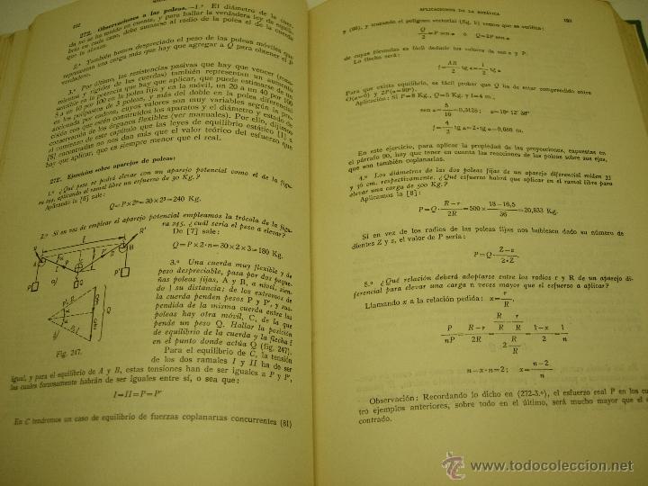 Libros de segunda mano de ciencias: MECANICA TECNICA-CELSO MAXIMO / A. BRAGULAT-ED. DOSSAT 1961 - Foto 2