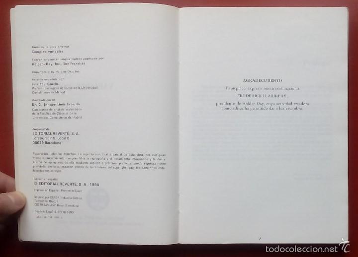 Libros de segunda mano de ciencias: Curso de Variable Compleja - Levinson - Redheffer -1990 - Foto 5