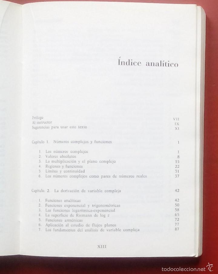 Libros de segunda mano de ciencias: Curso de Variable Compleja - Levinson - Redheffer -1990 - Foto 7