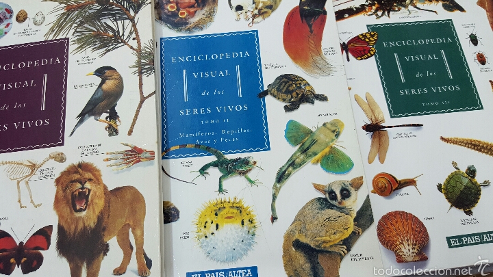 Libros de segunda mano: Enciclopedia Visual de los Seres Vivos. 3 tomos. El Pa&iacute;s Altea - Foto 1