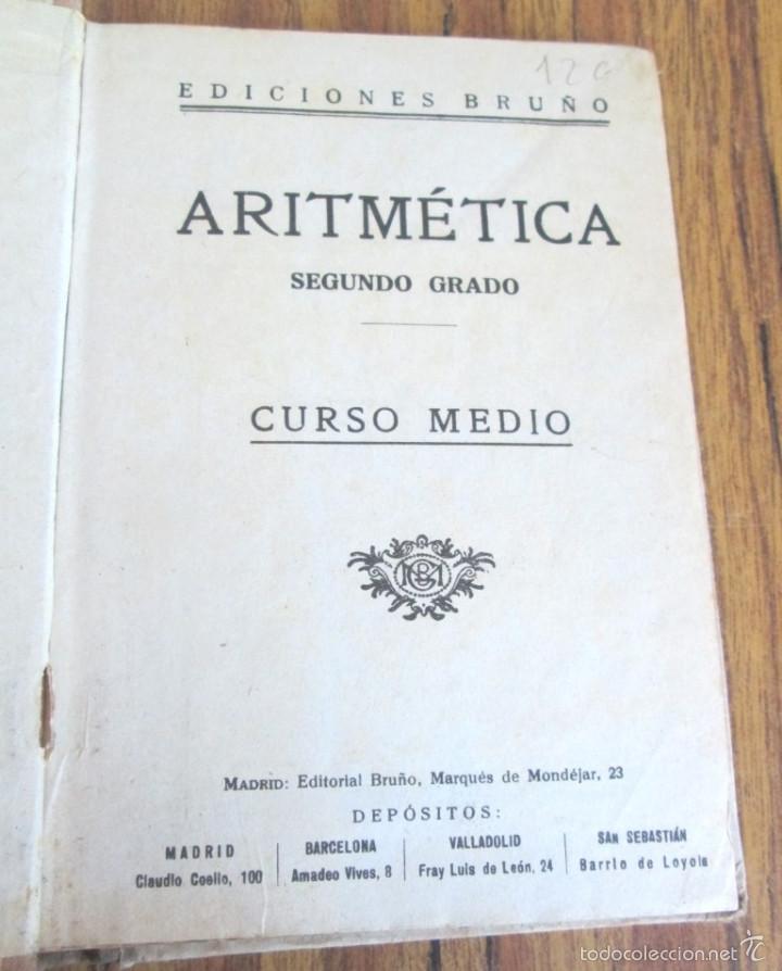 Libros de segunda mano de ciencias: TRATADO DE ARITMETICA 2&ordm; grado Ediciones Bru&ntilde;o - 1942 - Foto 3