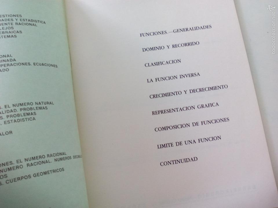 Libros de segunda mano de ciencias: CUADERNO BARREIRO-RUBIO. MATEMATICAS. Funciones l&iacute;mites continuidad. Cuadernillo, libreta. - Foto 3