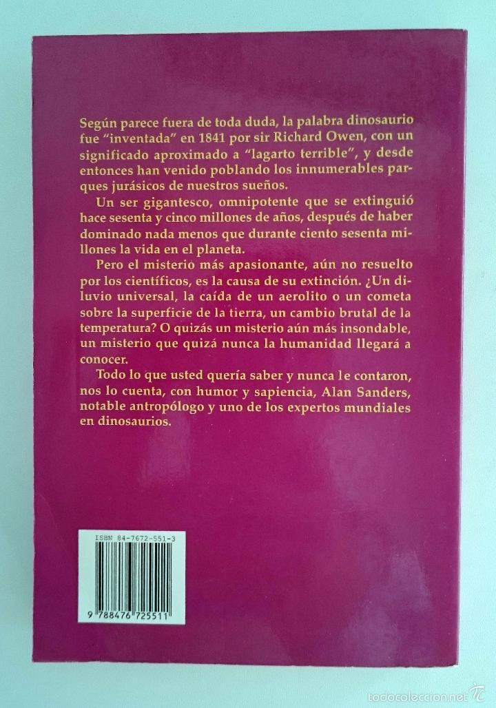 Libros de segunda mano: El misterio de los dinosaurios. Alan Sanders. - Foto 3