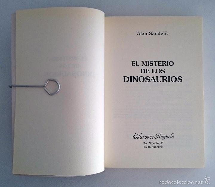 Libros de segunda mano: El misterio de los dinosaurios. Alan Sanders. - Foto 5
