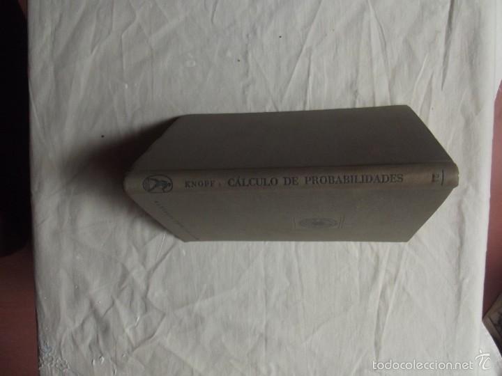 Libros de segunda mano de ciencias: CALCULO DE PROBABILIDADES POR OTTO KNOPF - Foto 1
