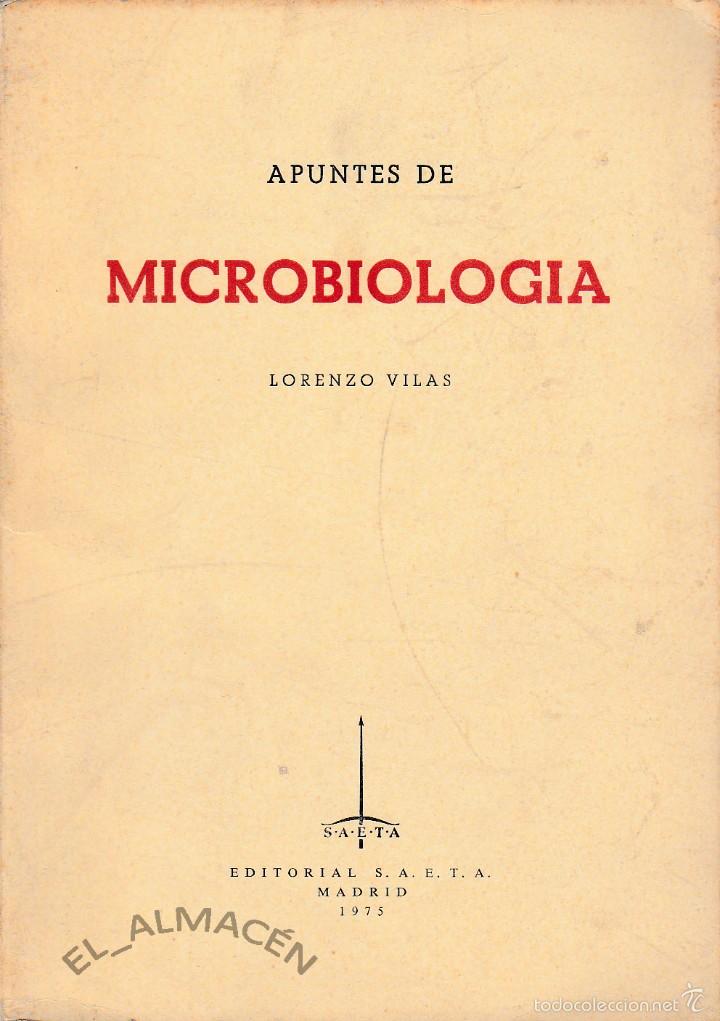 Libros de segunda mano: APUNTES DE MICROBIOLOG&Iacute;A (L. VILAS 1975) SIN USAR. - Foto 1