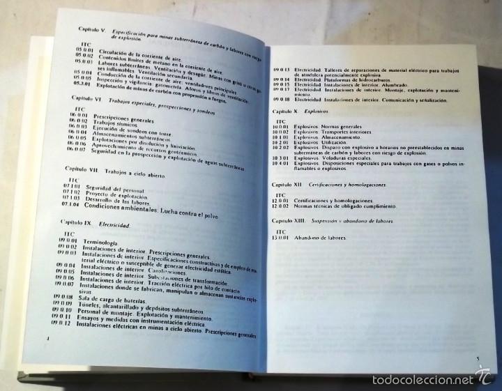 Libros de segunda mano: REGLAMENTO GENERAL DE NORMAS BASICAS DE SEGURIDAD MINERA - MINISTERIO DE INDUSTRIA - Foto 2