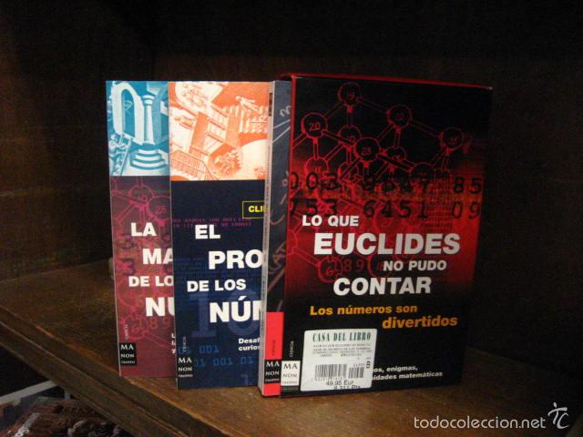 Second hand books of Sciences: lo que euclides no pudo contar, la maravilla el prodigio el secreto de los n&uacute;meros, 3 tomos nuevos