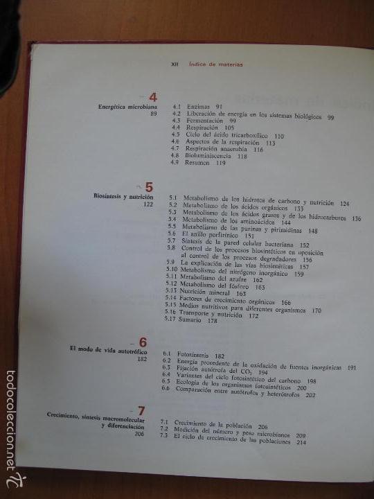 Libros de segunda mano: BIOLOGIA DE LOS MICROORGANISMOS.- THOMAS D. BROCK.- EDICIONES OMEGA. - Foto 4