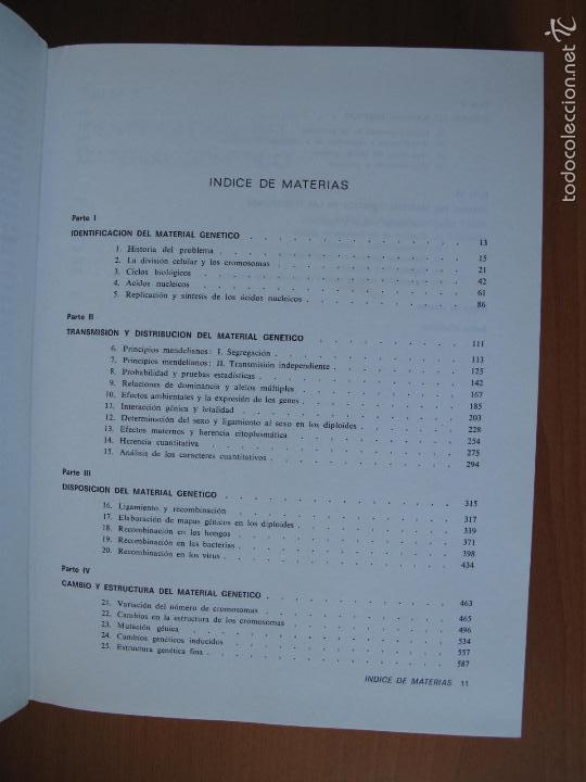 Libros de segunda mano: GEN&Eacute;TICA.- MONROE W. STRICKBERGER.- 1&ordf; EDICI&Oacute;N. EDICIONES OMEGA. 1974 - Foto 3