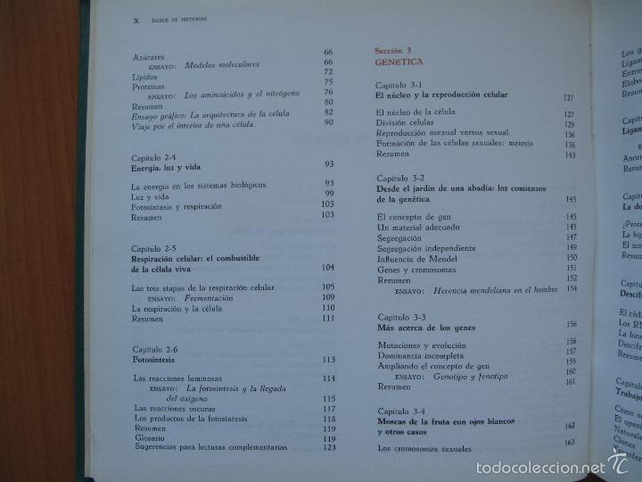 Libros de segunda mano: BIOLOG&Iacute;A GENERAL.- HELENA CURTIS.- EDICIONES OMEGA. - Foto 4