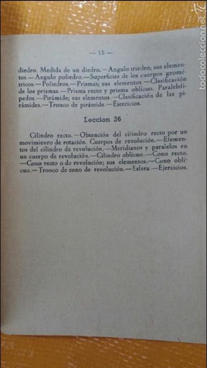 Libros de segunda mano de ciencias: Programa de matematicas..-BACHILLERATO-..Primer curso - Foto 3