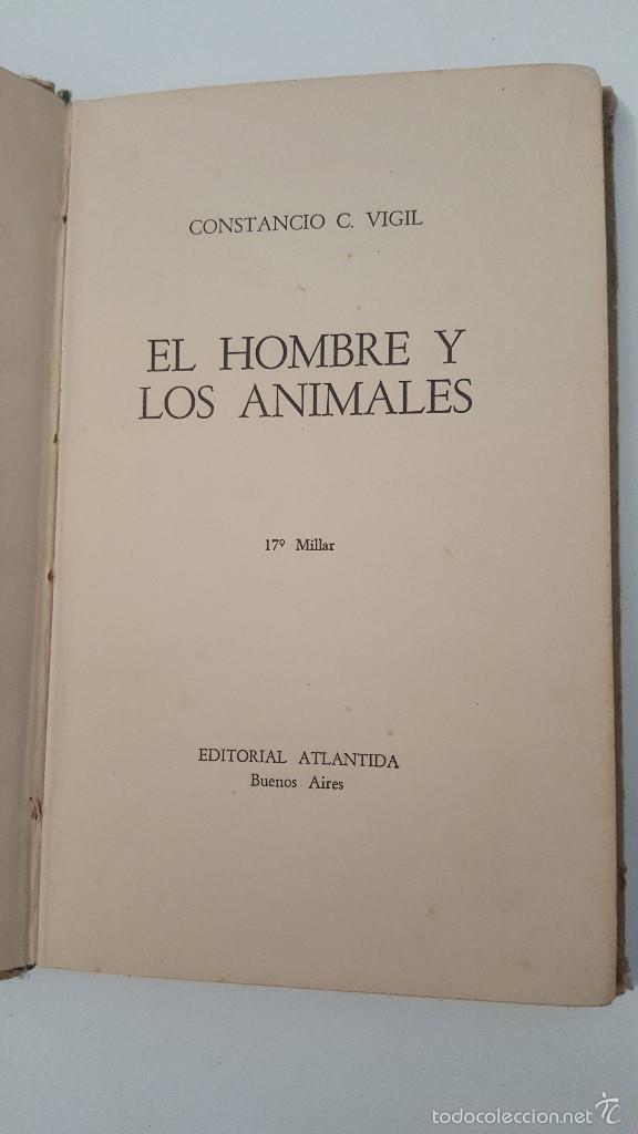 Libros de segunda mano: EL HOMBRE Y LOS ANIMALES - 1945 - Foto 2