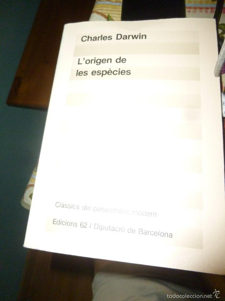 Libros de segunda mano: LORIGEN DE LES ESP&Egrave;CIES de CHARLES DARWIN - Foto 1