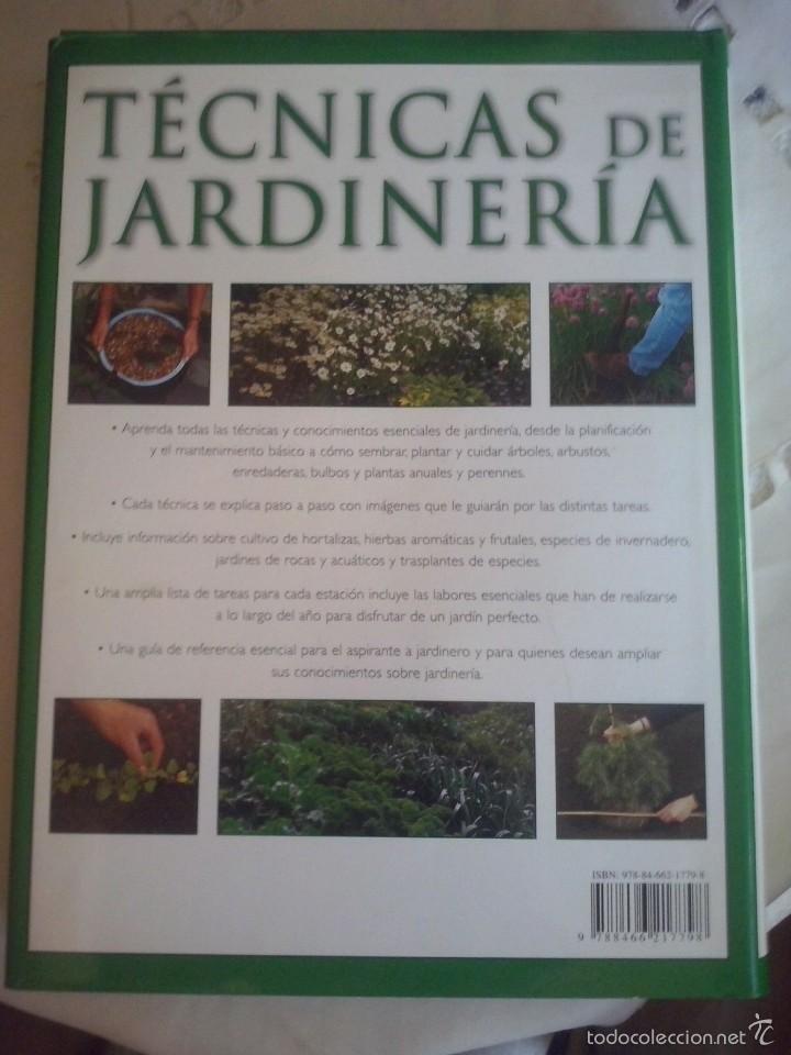 Libros de segunda mano: TECNICAS DE JARDINERIA EDICION DE 2008 - Foto 2