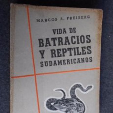 Libros de segunda mano: VIDA DE BATRACIOS Y REPTILES SUDAMERICANOS FREIBERG VÍBORAS TORTUGAS SAPOS ETC. ILUSTRADO . Lote 60625807