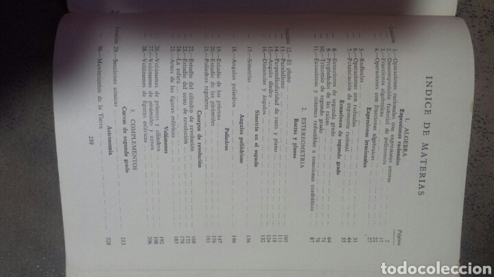 Libros de segunda mano de ciencias: MATEM&Aacute;TICAS IV. SALVADOR SEGURA. ECIR 1960 CON PROGRAMA - Foto 5