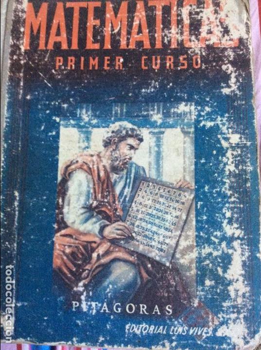 Libros de segunda mano de ciencias: Matem&aacute;ticas Primer Curso Luis Vives 1944 - Foto 1