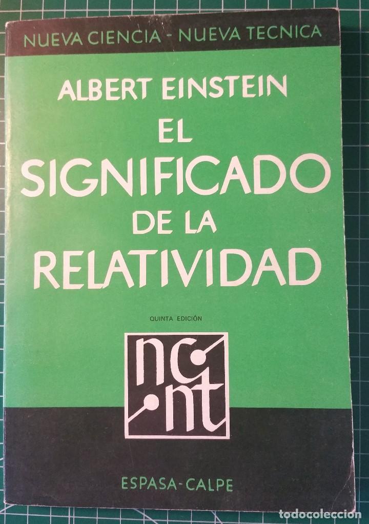 Libros de segunda mano de ciencias: El Significado de la relatividad. - Foto 1